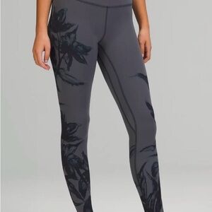 Lululemon Align High Rise Leggings Pants Botanical Bloom Size 4 28” inseam